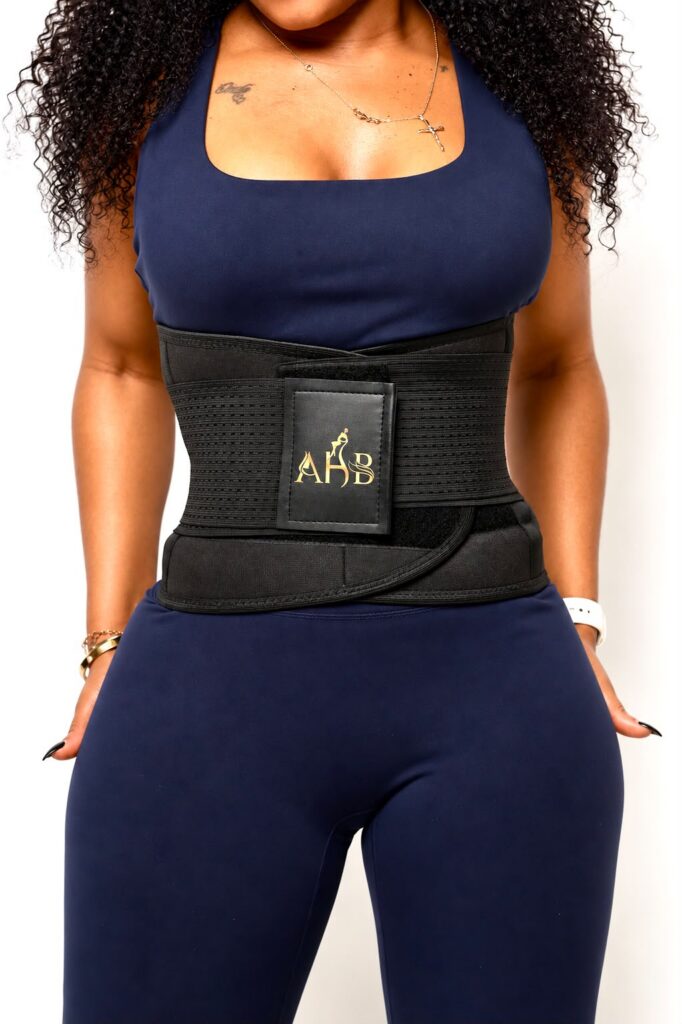 Original ANLY Boutique photograph showing the waist trainer fit